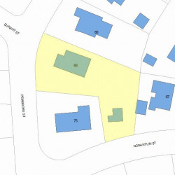 68 Pembroke St, Newton, MA 02458 plot plan