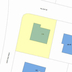 114 Side Pkwy, Newton, MA 02458 plot plan