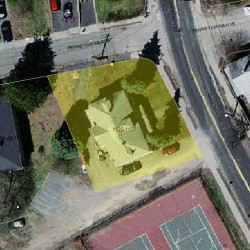 1125 Chestnut St, Newton, MA 02464 aerial view