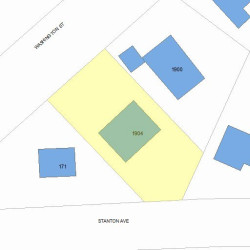 1904 Washington St, Newton, MA 02466 plot plan