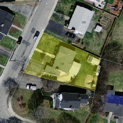 116 Farwell St, Newton, MA 02460 aerial view