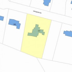230 Windsor Rd, Newton, MA 02468 plot plan