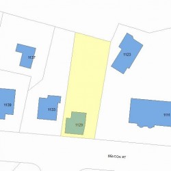 1129 Beacon St, Newton, MA 02461 plot plan
