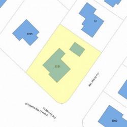 1781 Commonwealth Ave, Newton, MA 02466 plot plan