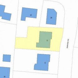 12 Burrage Rd, Newton, MA 02459 plot plan
