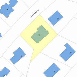 55 Clearwater Rd, Newton, MA 02462 plot plan