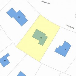 11 Fenwick Rd, Newton, MA 02468 plot plan