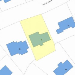 79 Brookline St, Newton, MA 02467 plot plan