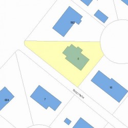 8 Tocci Path, Newton, MA 02459 plot plan