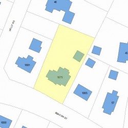 1875 Beacon St, Newton, MA 02468 plot plan