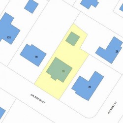 93 Arlington St, Newton, MA 02458 plot plan