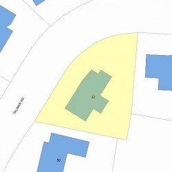 42 Truman Rd, Newton, MA 02459 plot plan