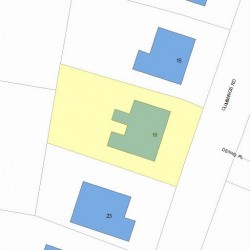 19 Cummings Rd, Newton, MA 02459 plot plan