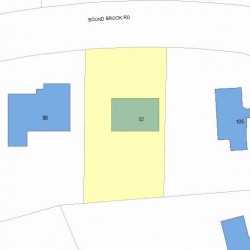 82 Bound Brook Rd, Newton, MA 02461 plot plan