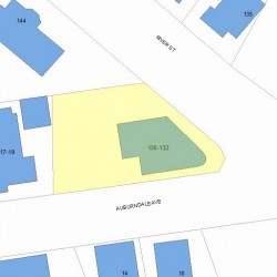130 River St, Newton, MA 02465 plot plan