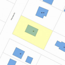 46 Oakland Ave, Newton, MA 02466 plot plan