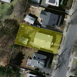51 Wyoming Rd, Newton, MA 02460 aerial view