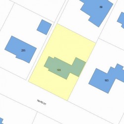 199 Ward St, Newton, MA 02459 plot plan