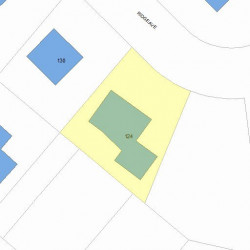 124 Ridge Ave, Newton, MA 02459 plot plan