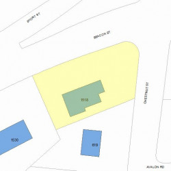 1518 Beacon St, Newton, MA 02468 plot plan