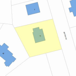 15 Dexter Rd, Newton, MA 02460 plot plan