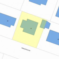 45 Wedgewood Rd, Newton, MA 02465 plot plan