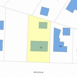 663 Boylston St, Newton, MA 02459 plot plan