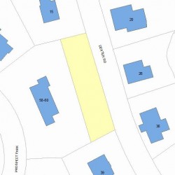 25 Dexter Rd, Newton, MA 02460 plot plan