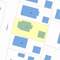 84 Tolman St, Newton, MA 02465 plot plan