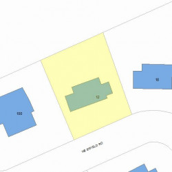 12 Westfield Rd, Newton, MA 02465 plot plan