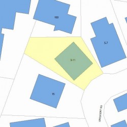 11 Crescent Sq, Newton, MA 02458 plot plan