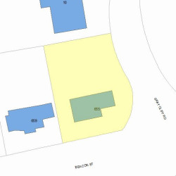 655 Beacon St, Newton, MA 02459 plot plan