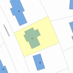 58 Quinobequin Rd, Newton, MA 02462 plot plan