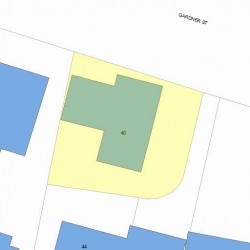 46 Gardner St, Newton, MA 02458 plot plan