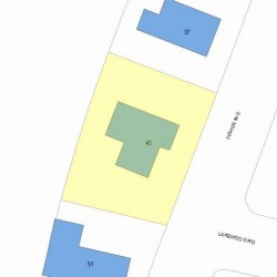 43 Fisher Ave, Newton, MA 02461 plot plan