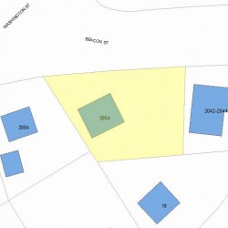 2054 Beacon St, Newton, MA 02459 plot plan