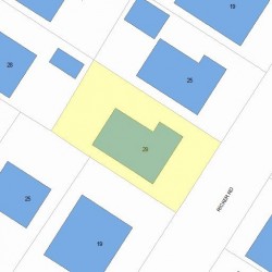 29 Ricker Rd, Newton, MA 02458 plot plan