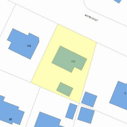 110 Jackson St, Newton, MA 02459 plot plan