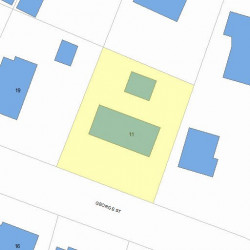 11 George St, Newton, MA 02458 plot plan