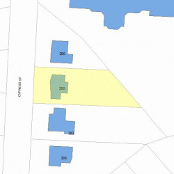 298 Cypress St, Newton, MA 02459 plot plan