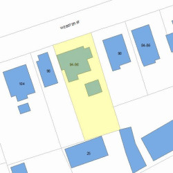 96 Webster St, Newton, MA 02465 plot plan