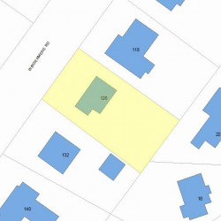 126 Windermere Rd, Newton, MA 02466 plot plan