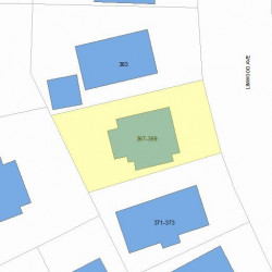 367 Linwood Ave, Newton, MA 02460 plot plan