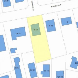 22 Frederick St, Newton, MA 02460 plot plan
