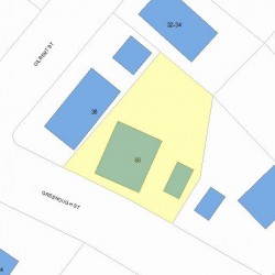 68 Greenough St, Newton, MA 02465 plot plan