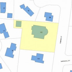 105 Sumner St, Newton, MA 02459 plot plan
