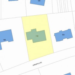 118 Kirkstall Rd, Newton, MA 02460 plot plan