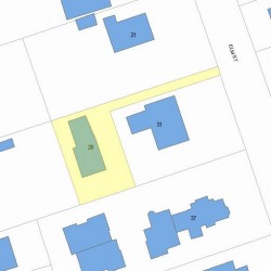 29 Elm St, Newton, MA 02465 plot plan