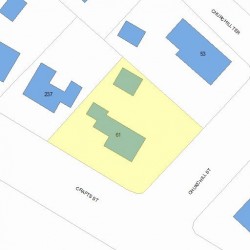 61 Churchill St, Newton, MA 02460 plot plan