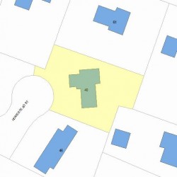 40 Homestead St, Newton, MA 02468 plot plan